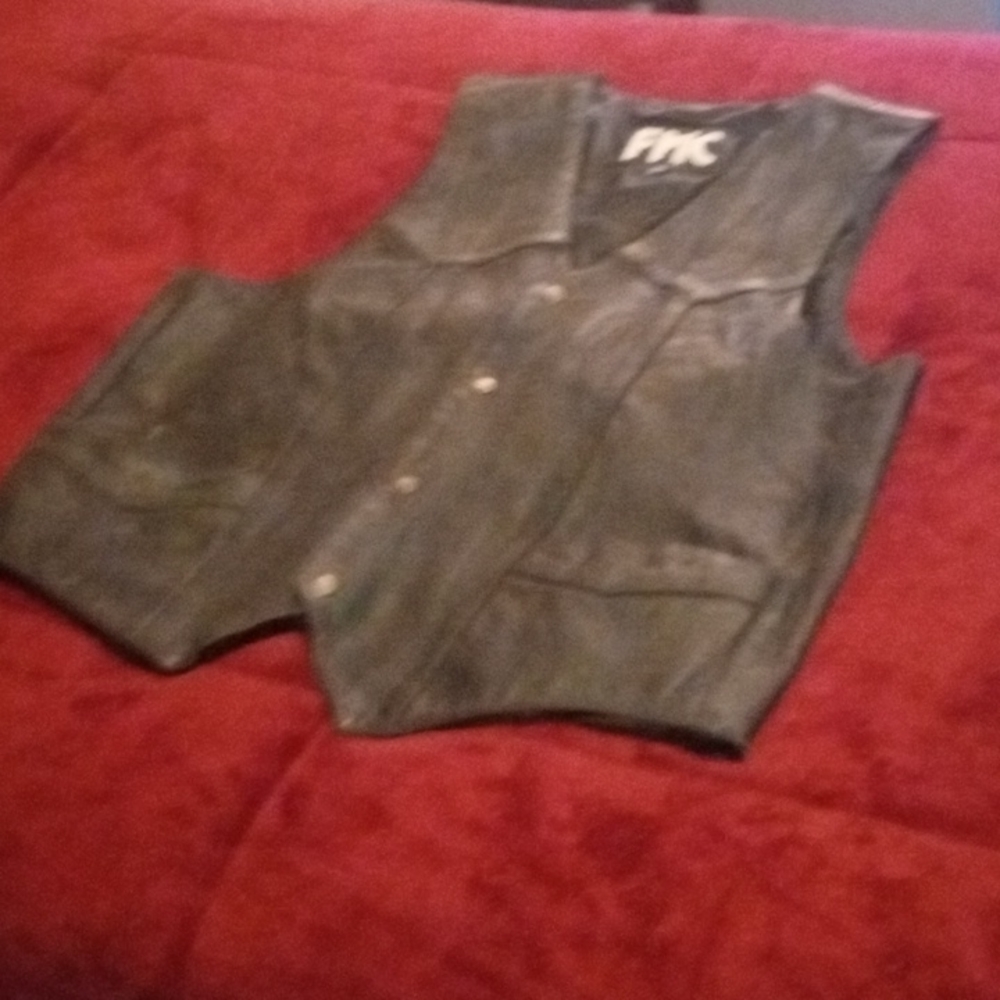 Leather vest